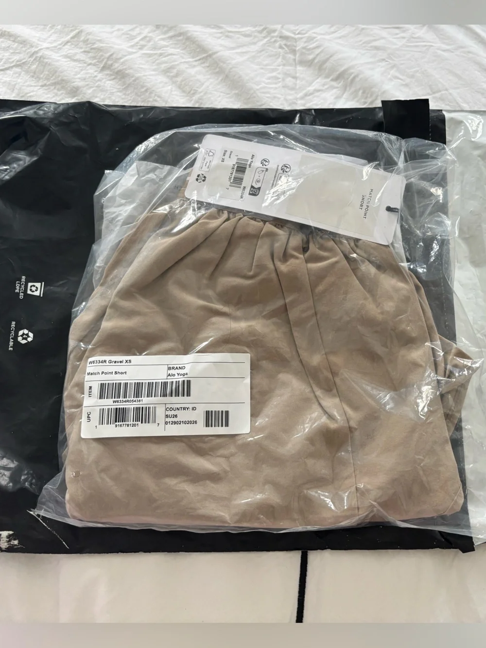 ALO Yoga Match Point Shorts in Taupe